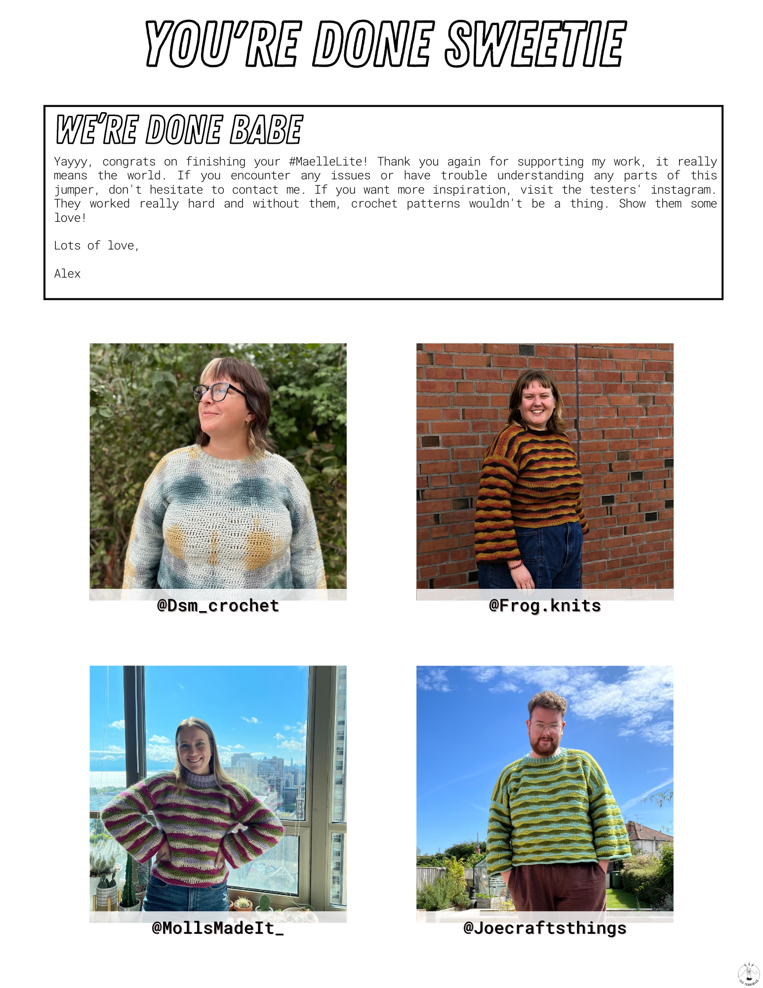 The Maelle Sweater Crochet Pattern -  Canada