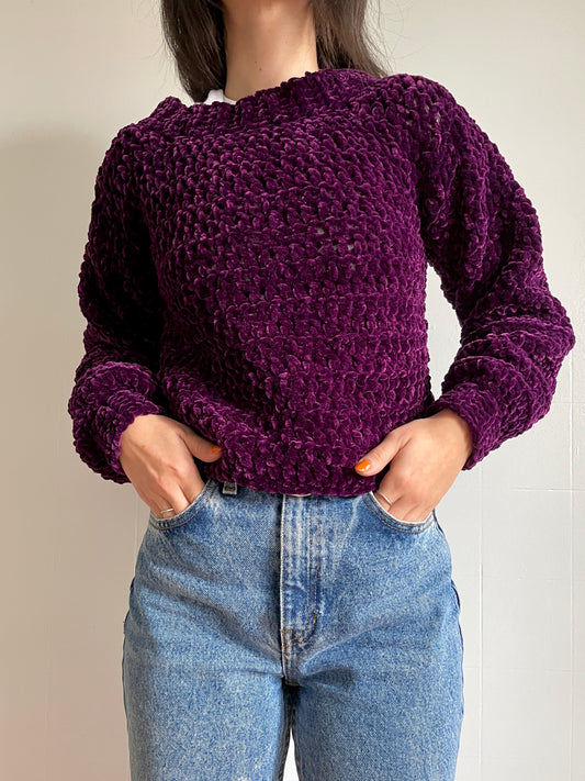Double crochet Sweater | Plum